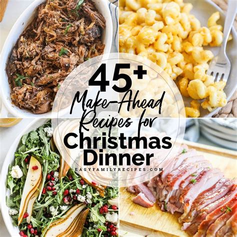 Make Ahead Christmas Dinner Ideas Recipes To Make In Advance