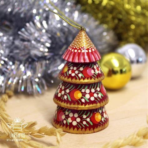 Christmas Bell Hand Painted Christmas Ornaments Handcrafted Etsy