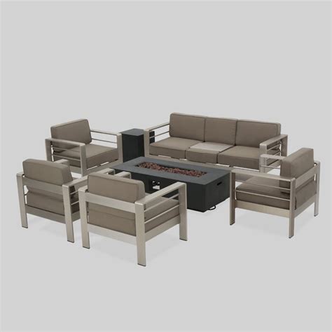 Wade Logan Caggiano Piece Sofa Seating Group With Cushions Reviews