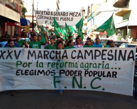 Claman por la Reforma Agraria durante tradicional marcha campesina