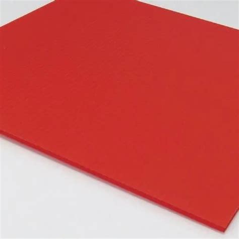 Red Polypropylene Sheet Size 6 X 8 Inch Thickness 5mm At 100