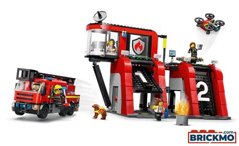 Lego City 60414 Feuerwehrstation Mit Drehleiterfahrzeug 60414 Brickmo