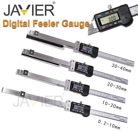 Elektronik Display Feeler Gauge Digital Baja Antikarat Wedge Feeler