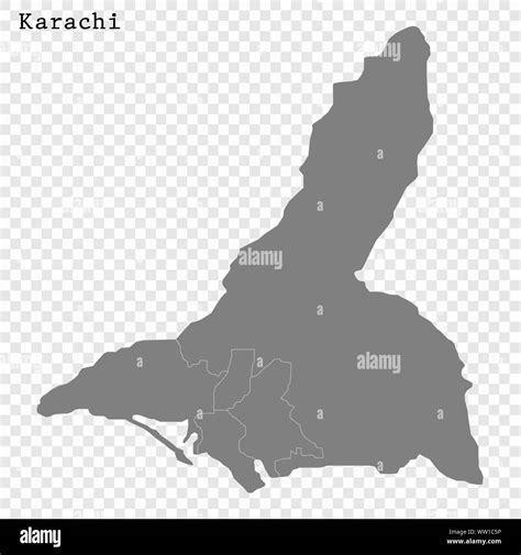 High quality Map Karachi City. vector illustration Stock Vector Image ...