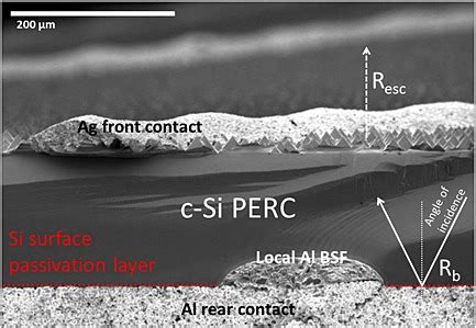 Scanning Electron Microscope Cross Section Image Of A Passivated