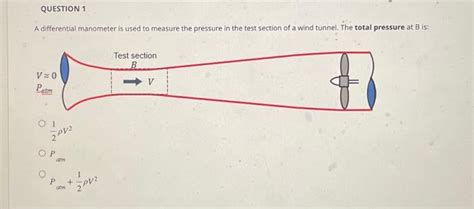 Solved A differential manometer is used to measure the | Chegg.com