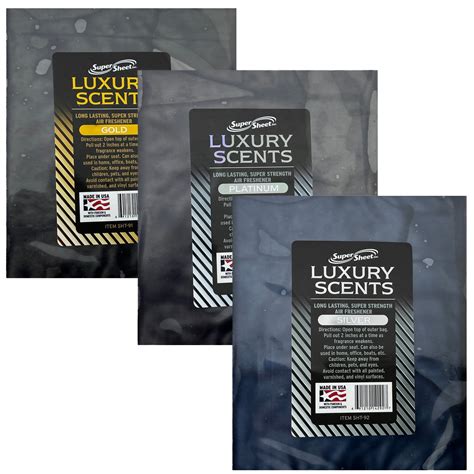 Super Sheet Under The Seat Car Air Fresheners Large Luxury Scents