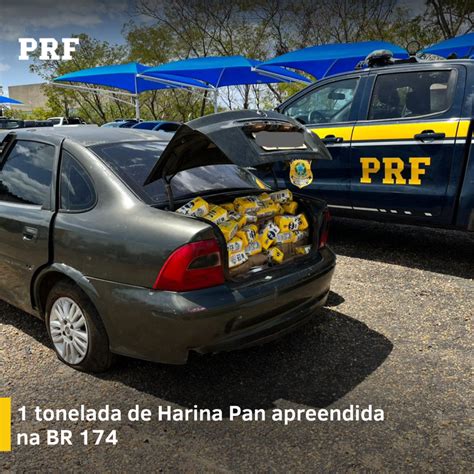 PRF em Roraima apreende 2 veículos 3 toneladas em contrabando uma