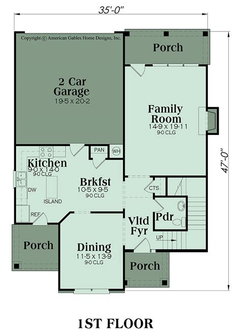 Traditional Plan: 2170 square feet, 3 bedrooms, 3 bathrooms, Savannah