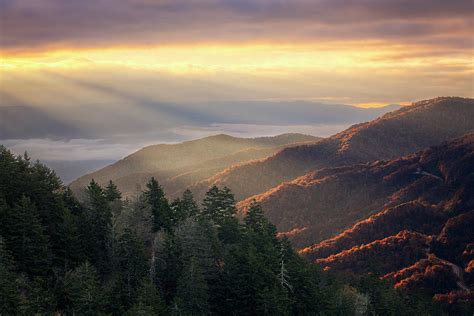 Smoky Mountains At Sunrise Photograph by Malcolm Macgregor | Pixels