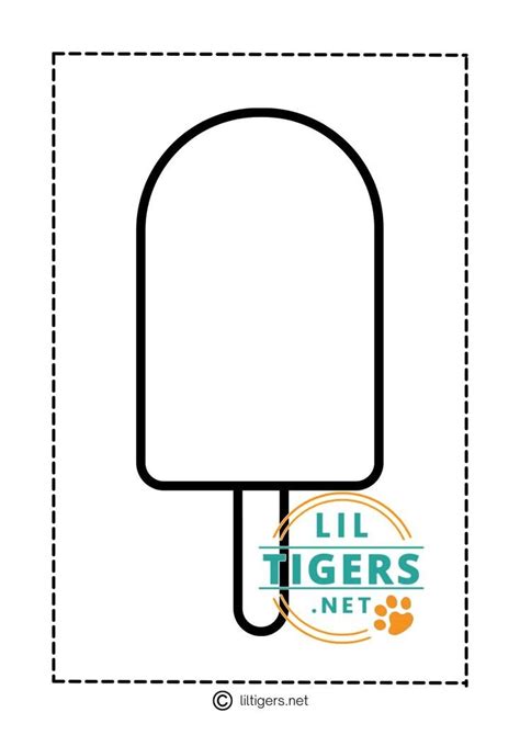 Free Printable Popsicle Template Summer Preschool Crafts Free