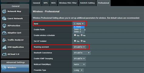 Wireless Router How To Enable The Roaming Assist Asus Zentalk