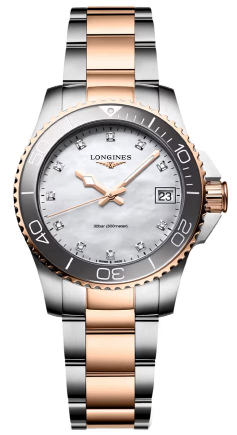 Longines HydroConquest L3 370 3 89 6 Zegarek Damski Z Diamentami