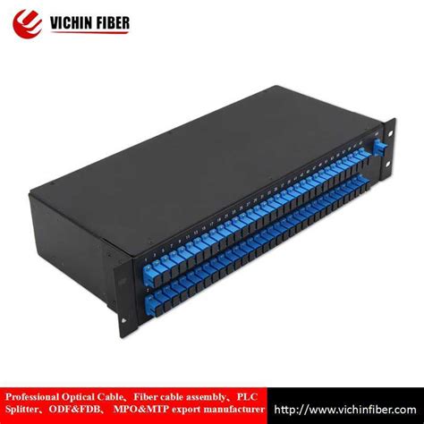 19inch 1u 1X64 Fiber Optic Sc Upc Rack Mount PLC Splitter China 19