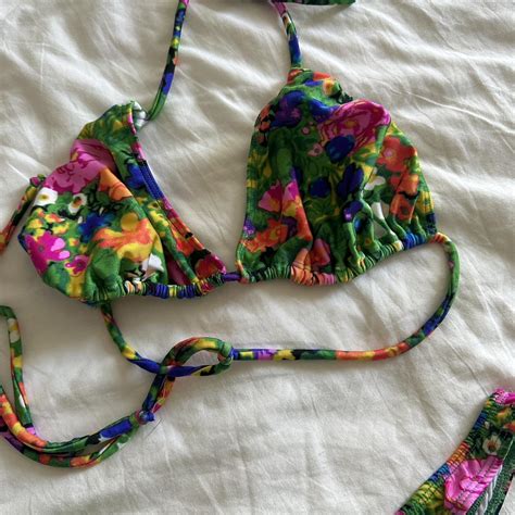 mirror palais guaraná bikini set top worn a few Depop