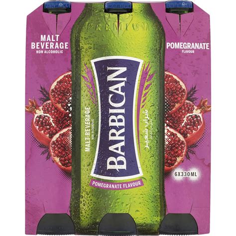 Barbican Malt Beverage Non Alcoholic Pomegranate 330ml X6 Pack Woolworths