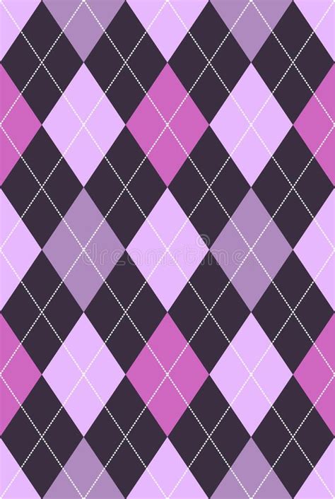 Argyle Pattern Pink And Purple Stock Vector Illustration Of Drawing