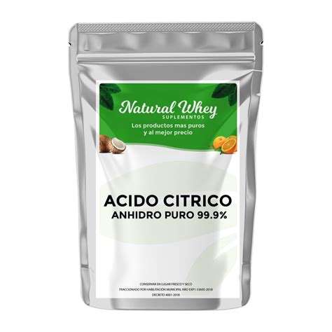 Acido Citrico Anhidro Puro Natural Whey Suplementos