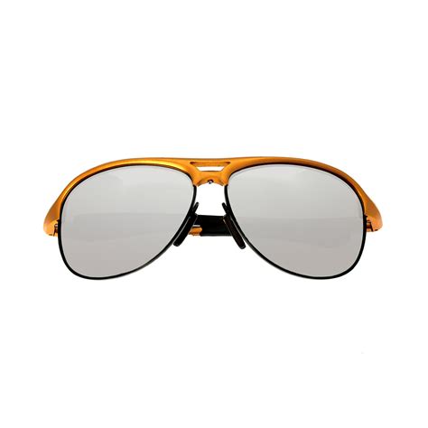 Jupiter Polarized Sunglasses Orange Frame Silver Lens Breed Touch Of Modern