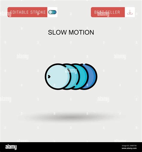 Slow Motion Simple Vector Icon Stock Vector Image And Art Alamy