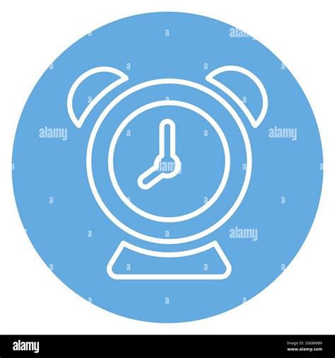 Icon Vector Of Alarm Blue Eyes Style Simple Illustration Editable