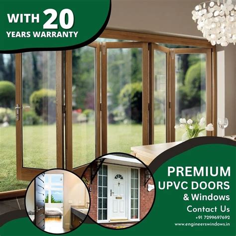 Swing Exterior UPVC Folding Door Toughened Glass At Rs 350 Sq Ft In