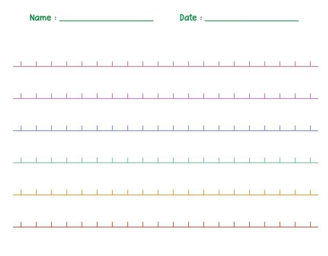 Blank Number Line Template | Number line, Positive numbers, Word template