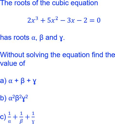 Roots Of A Quartic Equation