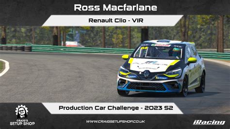 Iracing S Renault Clio Production Car Challenge Vir Rm