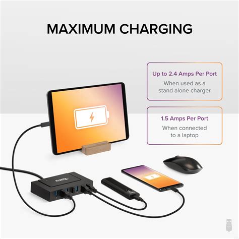 Plugable Usb 30 And Usb C 7 Port Charging Hub Plugable Technologies