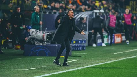 Psg Luis Enrique Admits To Having Played A Draw In Dortmund