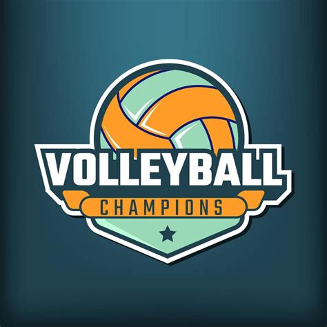 Best volleyball championship logo 12500098 Vector Art at Vecteezy