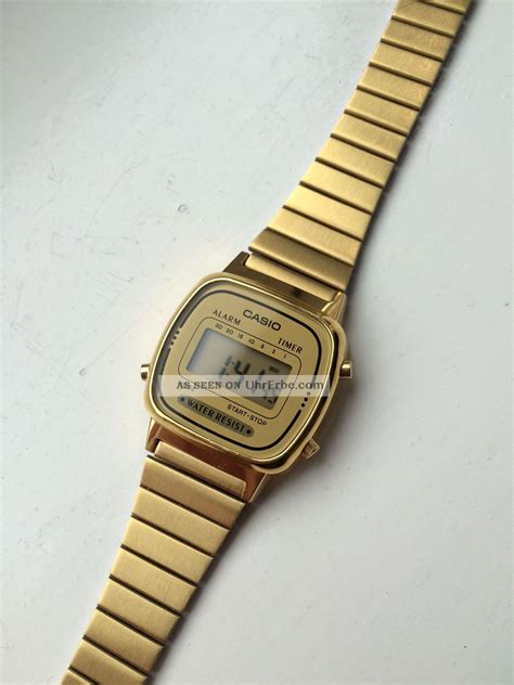 Casio Klassiker Retro Armbanduhr Digitaluhr Unisex Gold A168wg 9ef