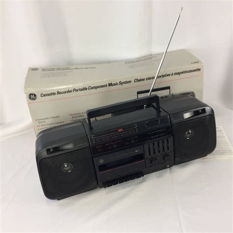 Cassette Recorder Boom Box Ghetto Blaster Detachable Speakers Og Ge Brand Box 3 5667 1980s 1990s