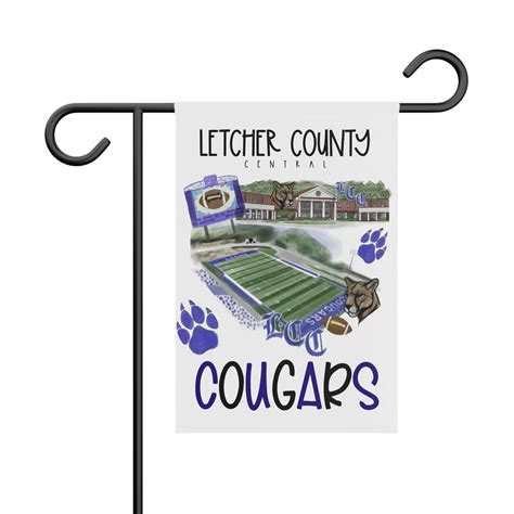 Letcher County Central Cougars Garden Flag – The Confetti Bucket