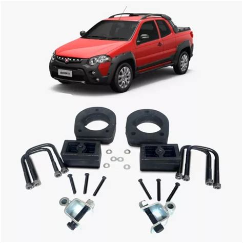 Kit Lift Tras 6cm Diant 4cm Prol Amortecedor Strada Elevar