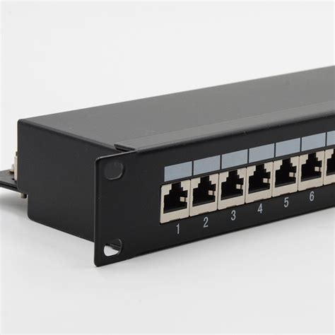 Ftp U Inch Port Patch Panel Cat Modular With Back Bar For