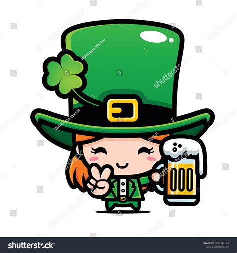 Saint Patrick Day Cartoon Character Leprechaun Royalty Free Stock