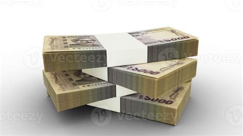 D Rendering Of Stack Of Bangladeshi Taka Notes Few Bundles Of