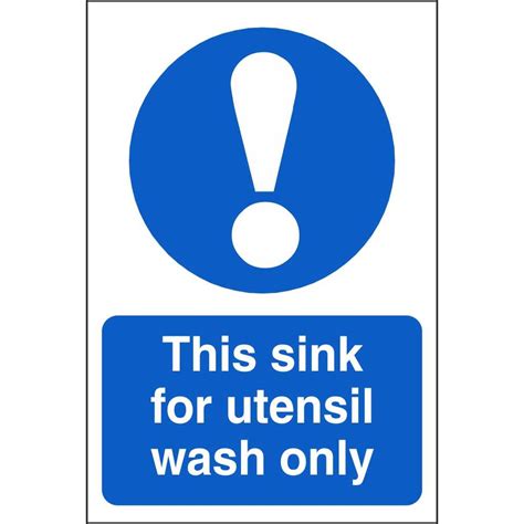 Hand Wash Sink Only Sign Printable