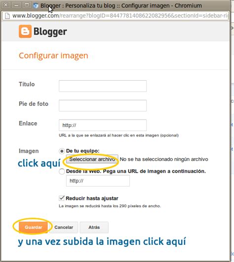 C Mo Poner Una Imagen En La Barra De Blogger Trucos Dise O Web