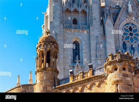 Observation Deck In Temple Of The Sacred Heart Of Jesus Barcelona