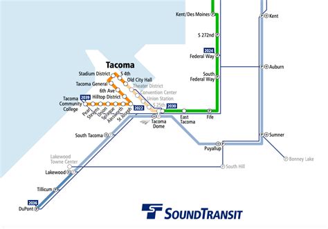 Tacoma Link Light Rail Map