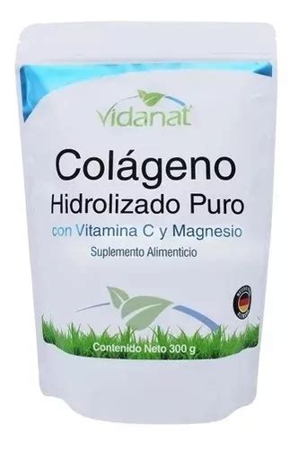 Colágeno Hidrolizado Puro Con Vitamina C Y Magnesio Vidanat Envío Gratis