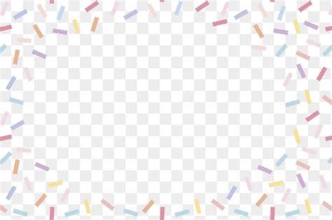 Colorful Confetti Sprinkle Frame Png Premium Png Rawpixel