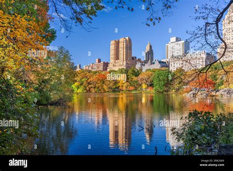 Central Park During Autumn In New York City Stock Photo Alamy