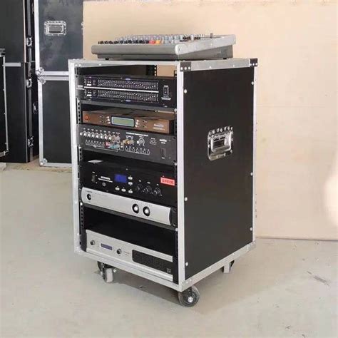 9U 12U 16U Speaker Amplifier AV Rack Cabinet Indoor Use Wood Metal With