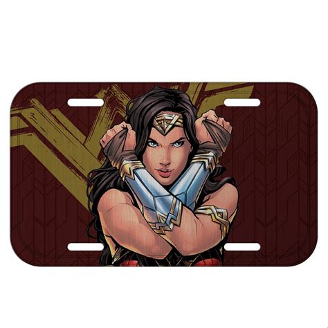 Placa De Carro Decorativa Mulher Maravilha Wonder Woman Urban