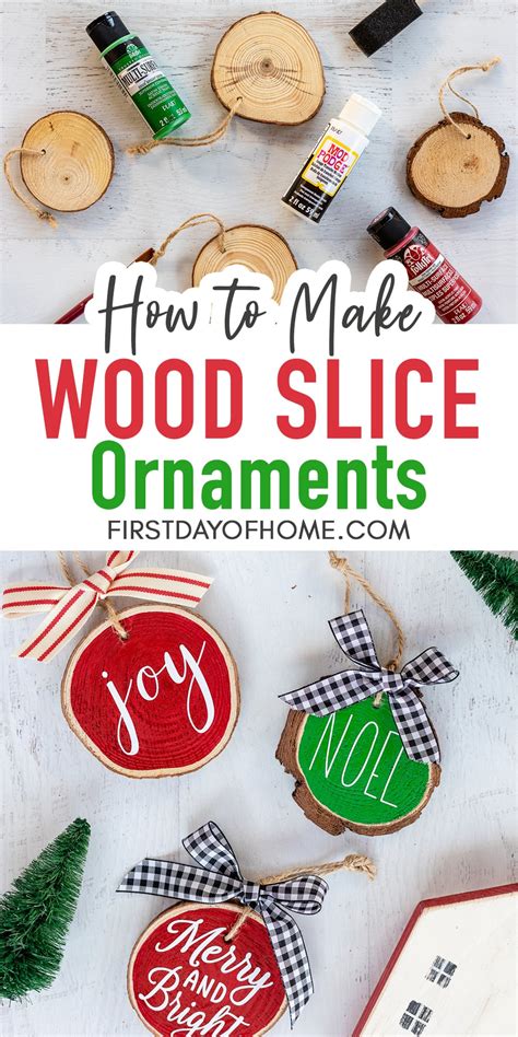 How To Make Easy Diy Wood Slice Ornaments