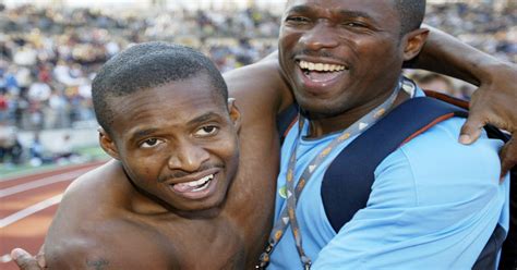 Tim Montgomery, former fastest man, up and running